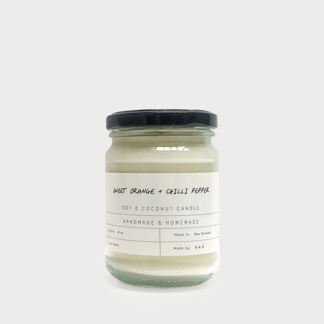 Sweet Orange & Chilli Pepper - Soy Candle